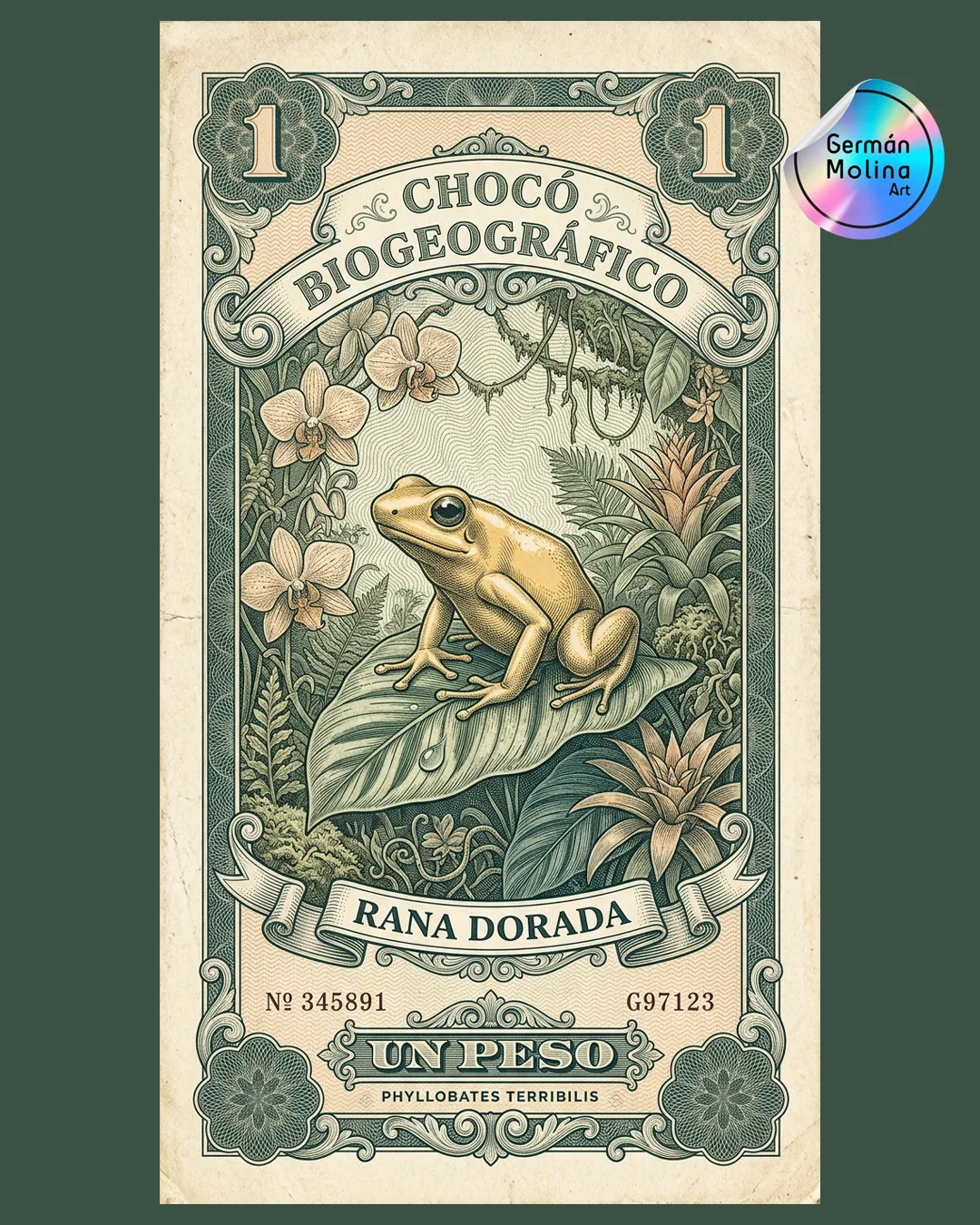 fauna colombiana ilustración RanaDorada3 fauna colombiana ilustración